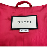 グッチ GUCCI ノーカラーロングコート 569221 レッド 羊毛 レディース その他アウター