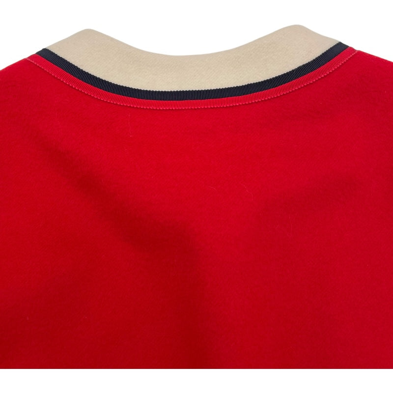 グッチ GUCCI ノーカラーロングコート 569221 レッド 羊毛 レディース その他アウター