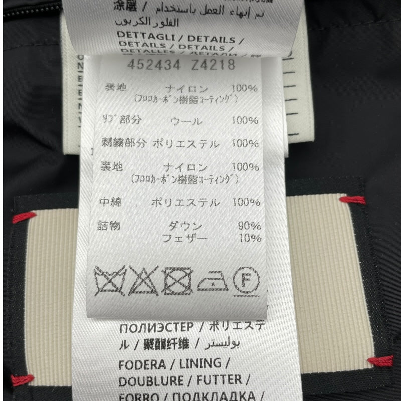 グッチ GUCCI GG総柄ダウンジャケット 452434 ブラック ナイロン メンズ ダウンジャケット