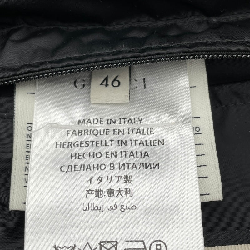グッチ GUCCI GG総柄ダウンジャケット 452434 ブラック ナイロン メンズ ダウンジャケット