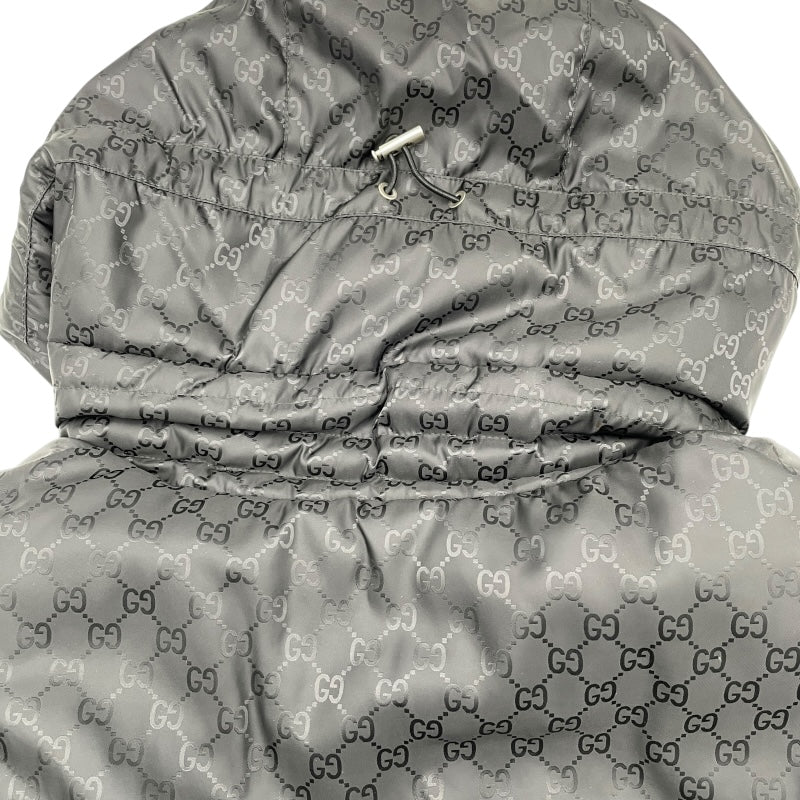 グッチ GUCCI GG総柄ダウンジャケット 452434 ブラック ナイロン メンズ ダウンジャケット