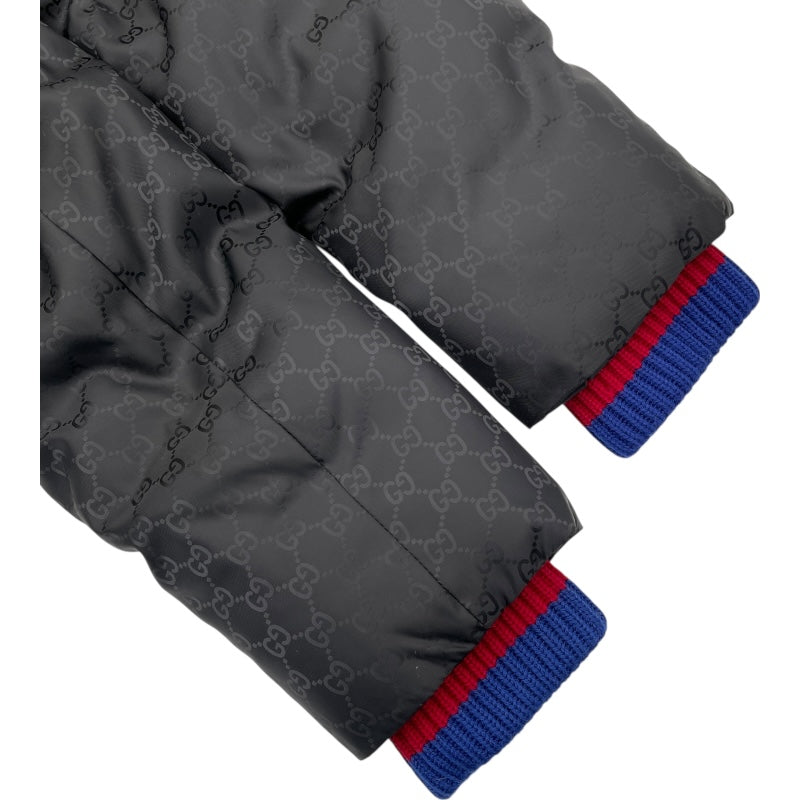 グッチ GUCCI GG総柄ダウンジャケット 452434 ブラック ナイロン メンズ ダウンジャケット