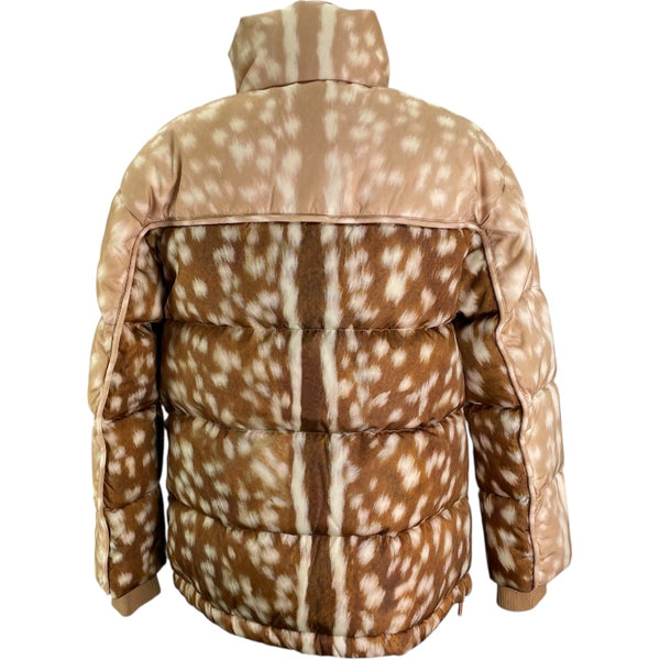 バーバリーロンドン BURBERRY LONDON バンビ柄ダウンジャケット 8022831 ブラウン ポリエステル レディース ダウンジャケット