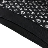 ルイ・ヴィトン LOUIS VUITTON モノグラムグラディエント ニットパーカー HNN45W ブラック コットン メンズ パーカー
