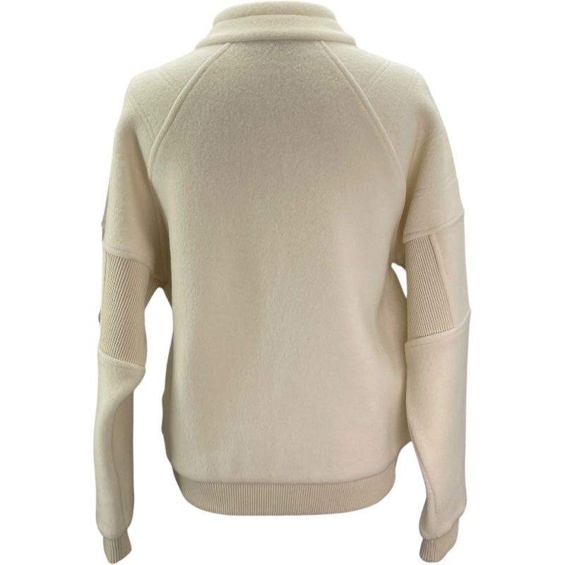 ルイ・ヴィトン LOUIS VUITTON LVロゴウールブルゾン HSY10W ホワイト ウール メンズ ブルゾン