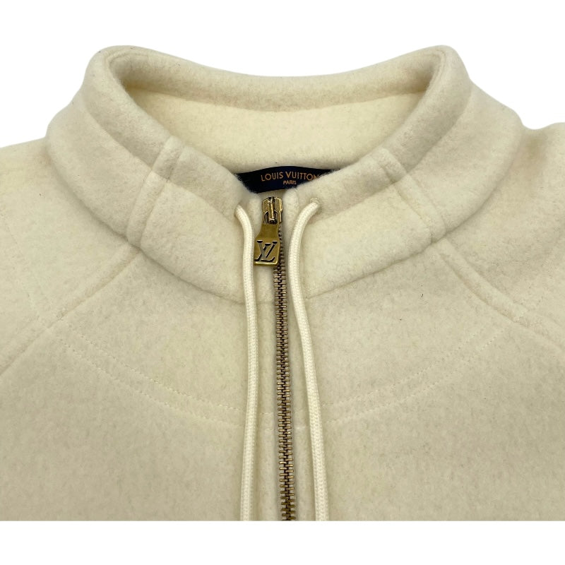 ルイ・ヴィトン LOUIS VUITTON LVロゴウールブルゾン HSY10W ホワイト ウール メンズ ブルゾン