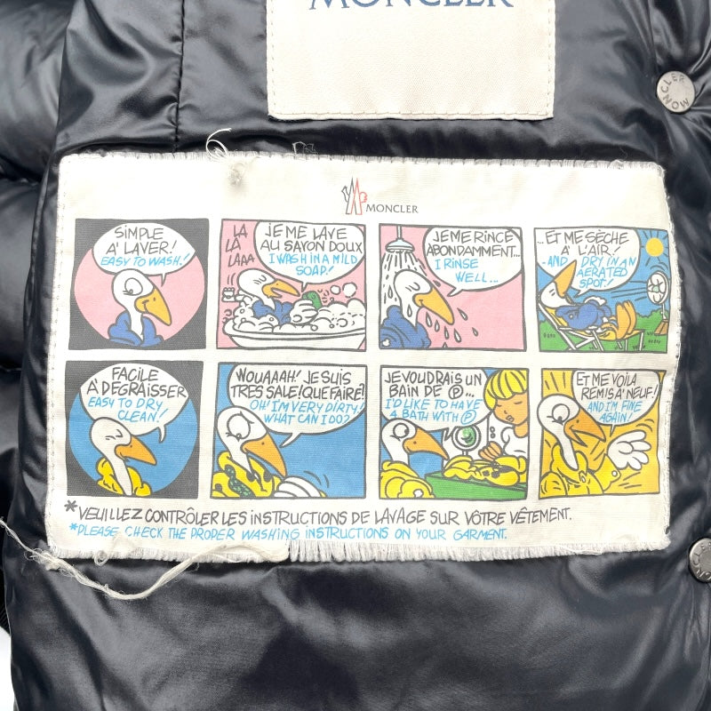 モンクレール MONCLER ARMOISE ファーダウンジャケット D20934531015 ブラック ナイロン レディース ダウンジャケット