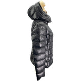 モンクレール MONCLER ARMOISE ファーダウンジャケット D20934531015 ブラック ナイロン レディース ダウンジャケット