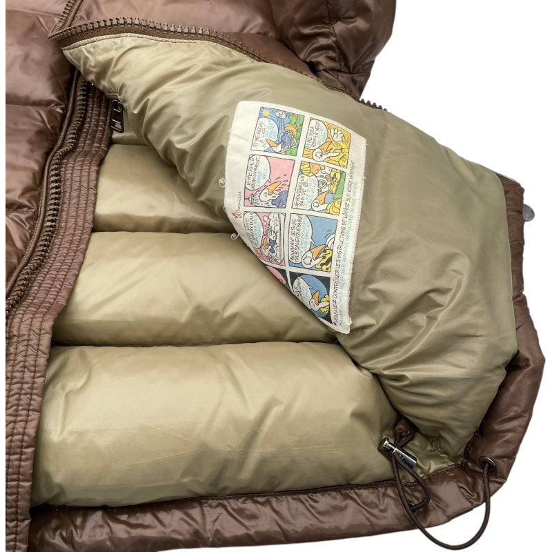 モンクレール MONCLER MAYAダウンジャケット 220914036605　68950 ブラウン ナイロン メンズ ダウンジャケット