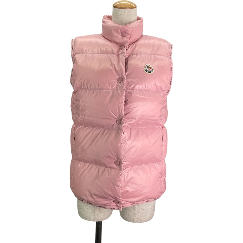 モンクレール MONCLER BADIA　ダウンベスト J20931A00008 5963V ピンク ナイロン レディース ダウンベスト