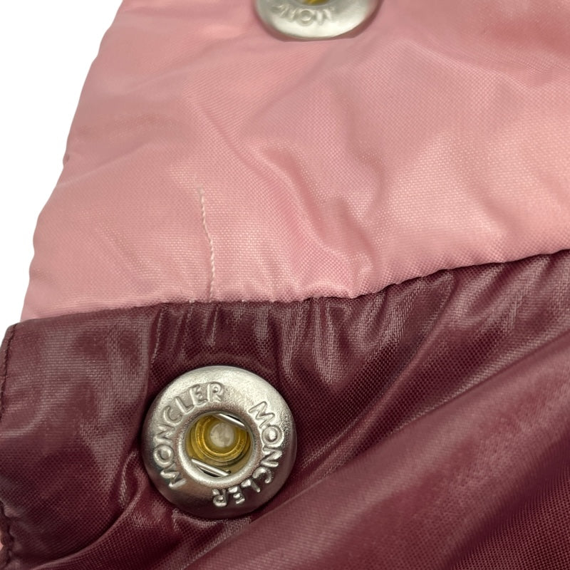 モンクレール MONCLER BADIA　ダウンベスト J20931A00008 5963V ピンク ナイロン レディース ダウンベスト