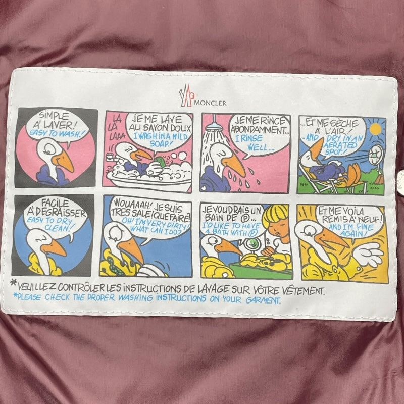 モンクレール MONCLER BADIA　ダウンベスト J20931A00008 5963V ピンク ナイロン レディース ダウンベスト