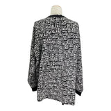 バレンシアガ BALENCIAGA ロゴプリント総柄カットソー 583114 ブラック コットン ユニセックス 長袖シャツ