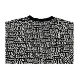 バレンシアガ BALENCIAGA ロゴプリント総柄カットソー 583114 ブラック コットン ユニセックス 長袖シャツ