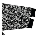 バレンシアガ BALENCIAGA ロゴプリント総柄カットソー 583114 ブラック コットン ユニセックス 長袖シャツ