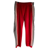 グッチ GUCCI GGサイドライントラックパンツ レッド ポリエステル メンズ パンツ