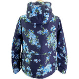 モンクレール MONCLER RAIEF 花柄ライトダウンジャケット D10934630705 ネイビー ポリエステル レディース ダウンジャケット