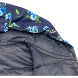 モンクレール MONCLER RAIEF 花柄ライトダウンジャケット D10934630705 ネイビー ポリエステル レディース ダウンジャケット