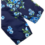 モンクレール MONCLER RAIEF 花柄ライトダウンジャケット D10934630705 ネイビー ポリエステル レディース ダウンジャケット