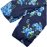 モンクレール MONCLER RAIEF 花柄ライトダウンジャケット D10934630705 ネイビー ポリエステル レディース ダウンジャケット