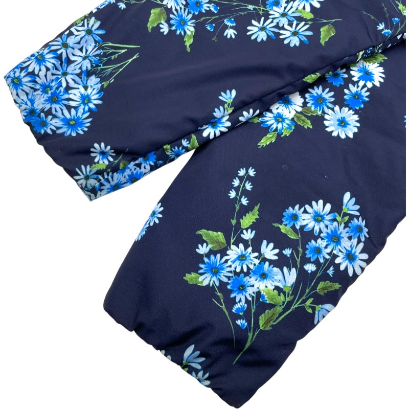 モンクレール MONCLER RAIEF 花柄ライトダウンジャケット D10934630705 ネイビー ポリエステル レディース ダウンジャケット