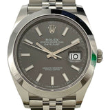 ロレックス ROLEX デイトジャスト41 126300 スレート SS 自動巻き メンズ 腕時計