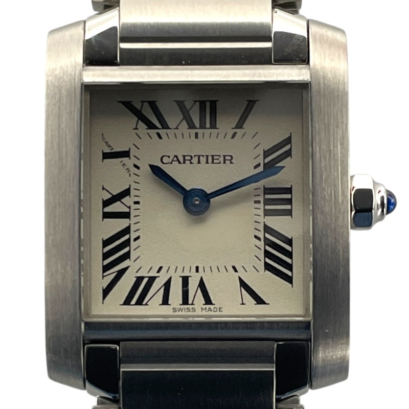 カルティエ Cartier タンクフランセーズ SM W51008Q3 シルバー SS クオーツ レディース 腕時計