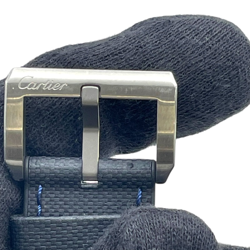 カルティエ Cartier カリブル ドゥ カルティエ ダイバー WSCA0010 ブルー SS 自動巻き メンズ 腕時計