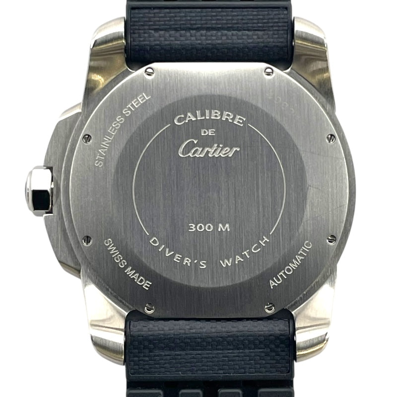 カルティエ Cartier カリブル ドゥ カルティエ ダイバー WSCA0010 ブルー SS 自動巻き メンズ 腕時計