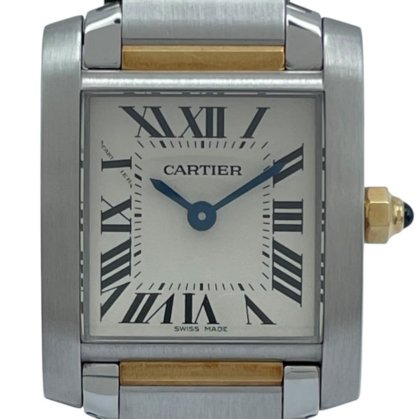 カルティエ CARTIER 時計 タンクフランセーズSM レディース クォーツ 腕時計 SS/YG ホワイト文字盤 W51007Q4 中古 新入荷 CA0488 TANK（Cartier） カルティエ CARTIER 時計 タンクフランセーズSM