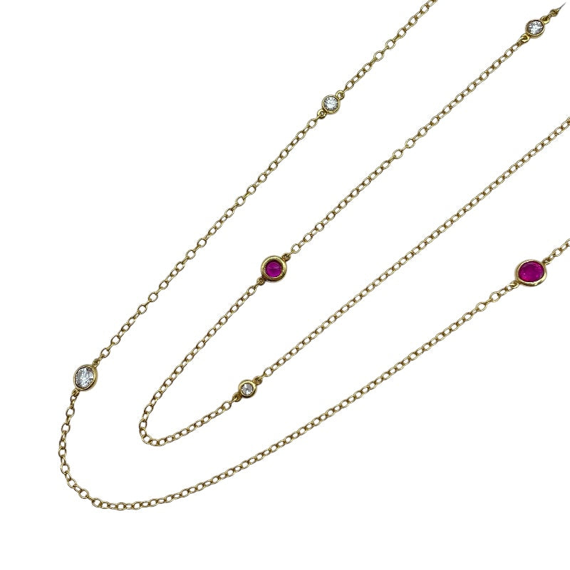 ティファニー TIFFANY＆CO スプリンクルネックレス ゴールド 750 ルビー ジュエリー