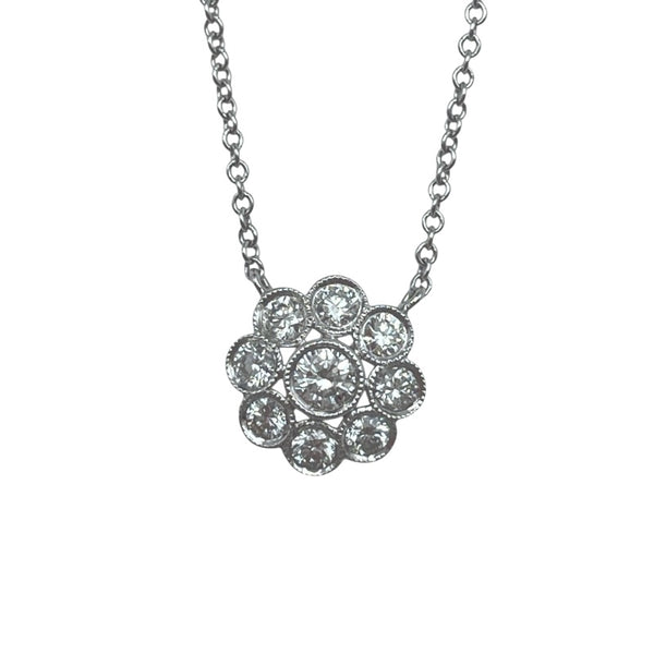 デビアス DE BEERS ネックレス ホワイトゴールド 750 ダイヤモンド ジュエリー