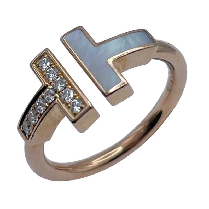 ティファニー TIFFANY＆CO Tワイヤーリング ピンクゴールド Au750 ジュエリー