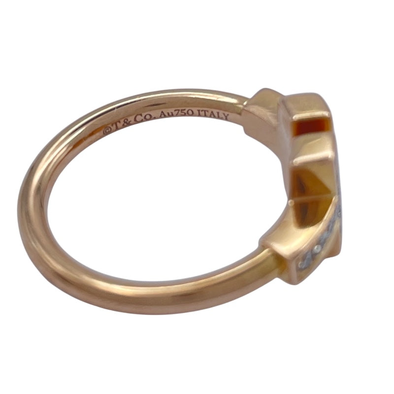 ティファニー TIFFANY＆CO Tワイヤーリング ピンクゴールド Au750 ジュエリー