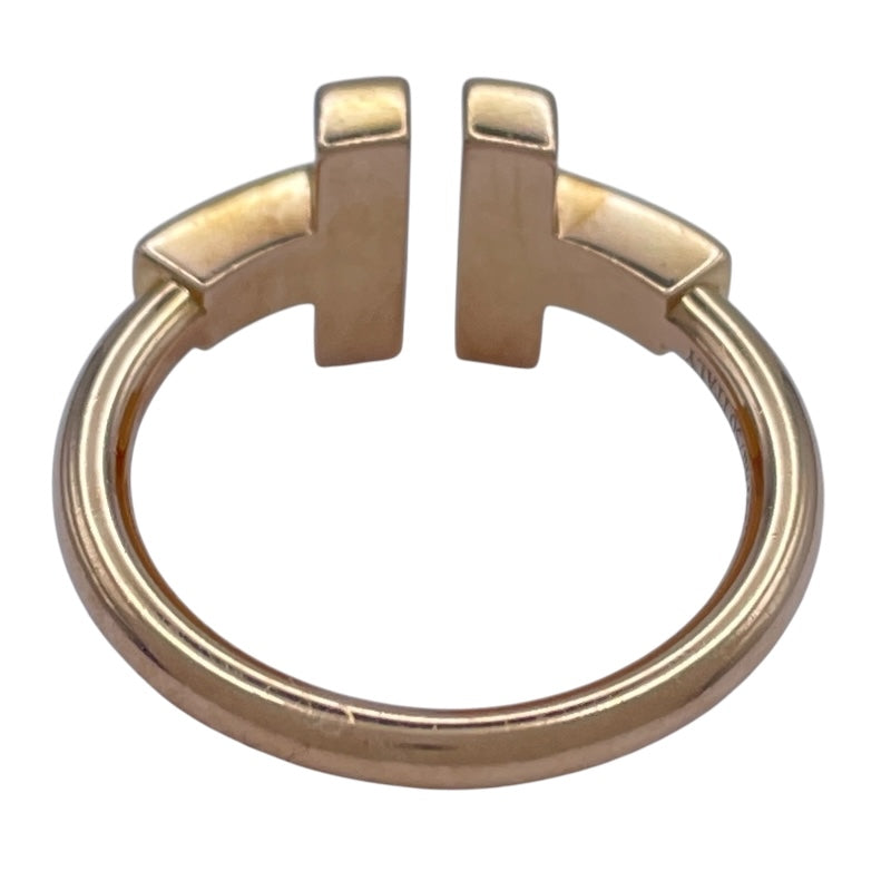 ティファニー TIFFANY＆CO Tワイヤーリング ピンクゴールド Au750 ジュエリー