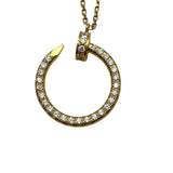 カルティエ Cartier ジュストアングルダイヤネックレス ゴールド AU750 ジュエリー