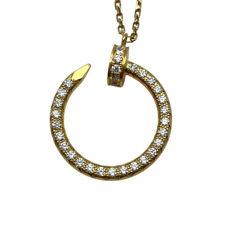 カルティエ Cartier ジュストアングルダイヤネックレス ゴールド AU750 ジュエリー