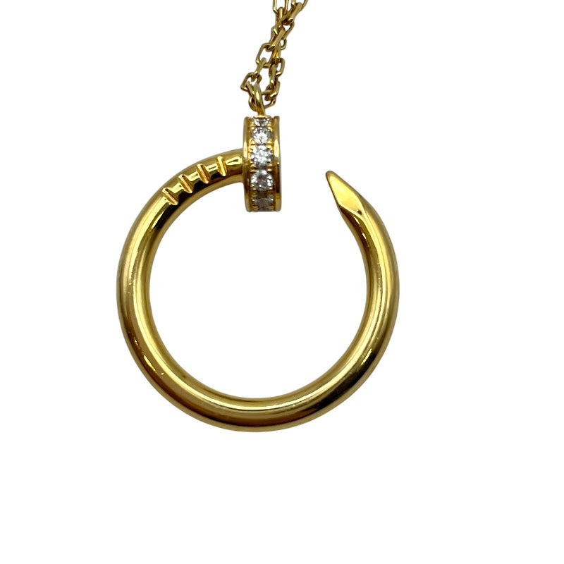カルティエ Cartier ジュストアングルダイヤネックレス ゴールド AU750 ジュエリー