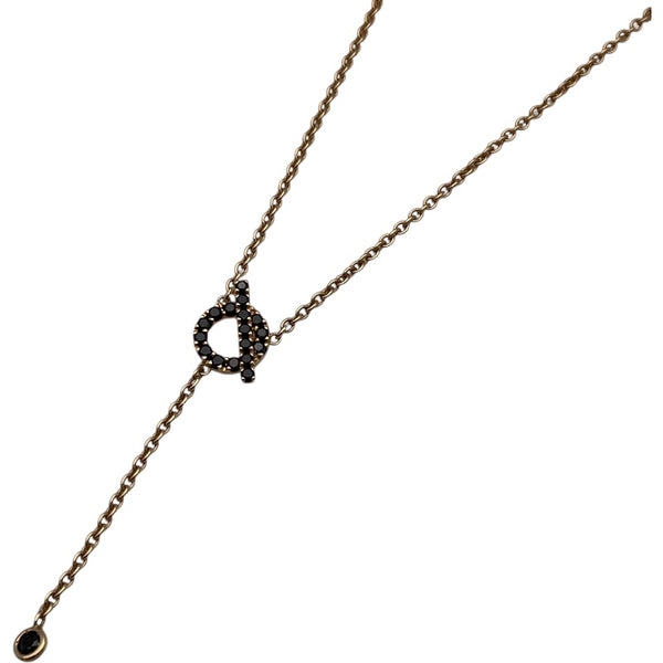 エルメス HERMES フィネスラリアットネックレス ピンクゴールド Au750 ジュエリー