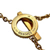 エルメス HERMES フィネスラリアットネックレス ピンクゴールド Au750 ブラックスピネル ジュエリー