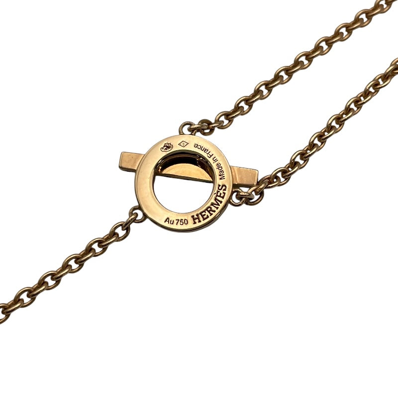 エルメス HERMES フィネスラリアットネックレス ピンクゴールド Au750 ジュエリー