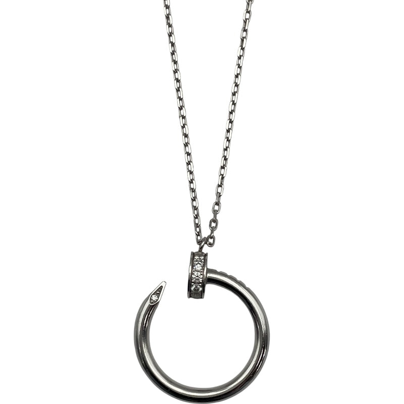カルティエ Cartier ジャストアンクルダイヤネックレス ホワイトゴールド 750 ジュエリー