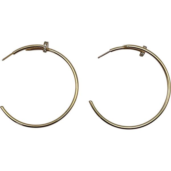 カルティエ Cartier ジュストアンクルピアス ピンクゴールド Au750/ダイヤモンド ジュエリー