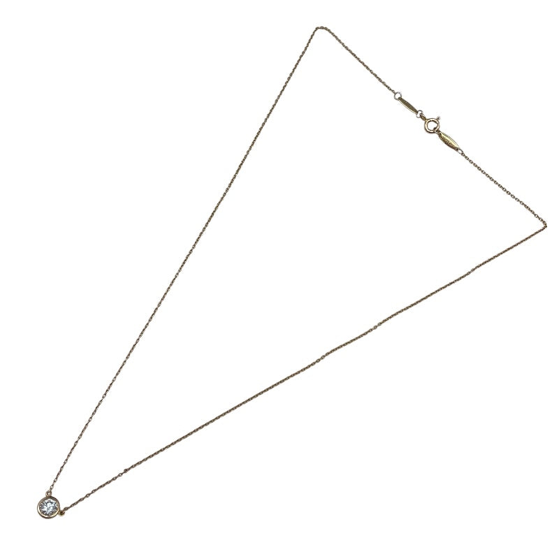 ティファニー TIFFANY＆CO バイザヤードネックレス ピンクゴールド Au750 ジュエリー