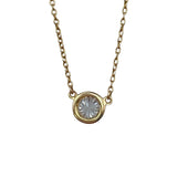 ティファニー TIFFANY＆CO バイザヤードネックレス ピンクゴールド Au750 ジュエリー