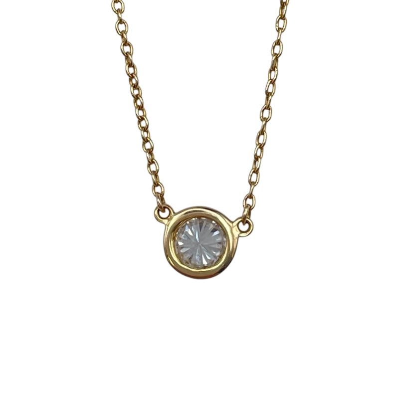 ティファニー TIFFANY＆CO バイザヤードネックレス ピンクゴールド Au750 ジュエリー