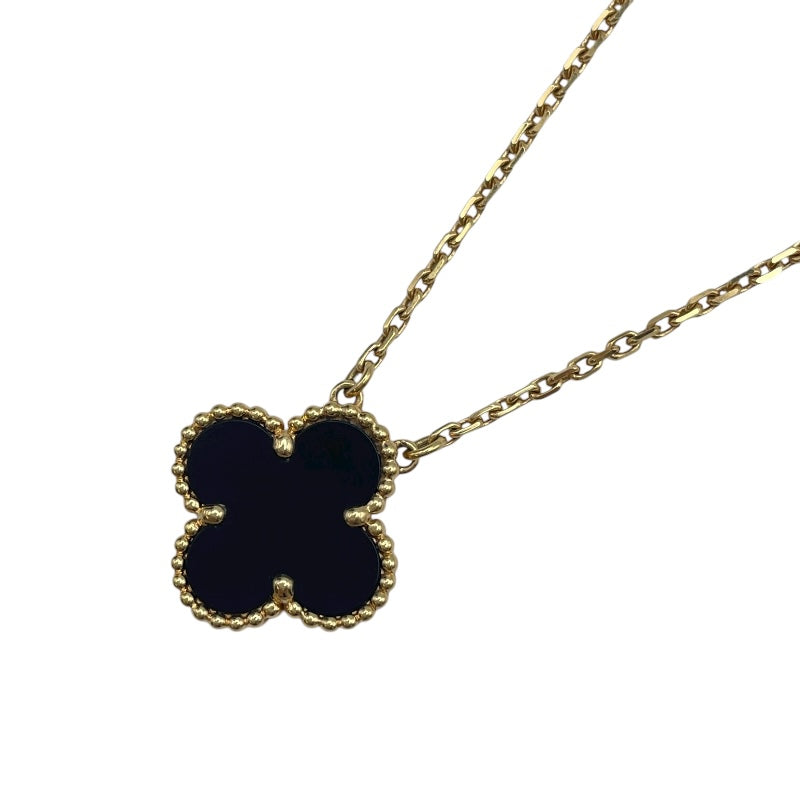ヴァンクリーフ＆アーペル Van Cleef & Arpels ヴィンテージアルハンブラネックレス ゴールド Au750 オンキス ジュエリー