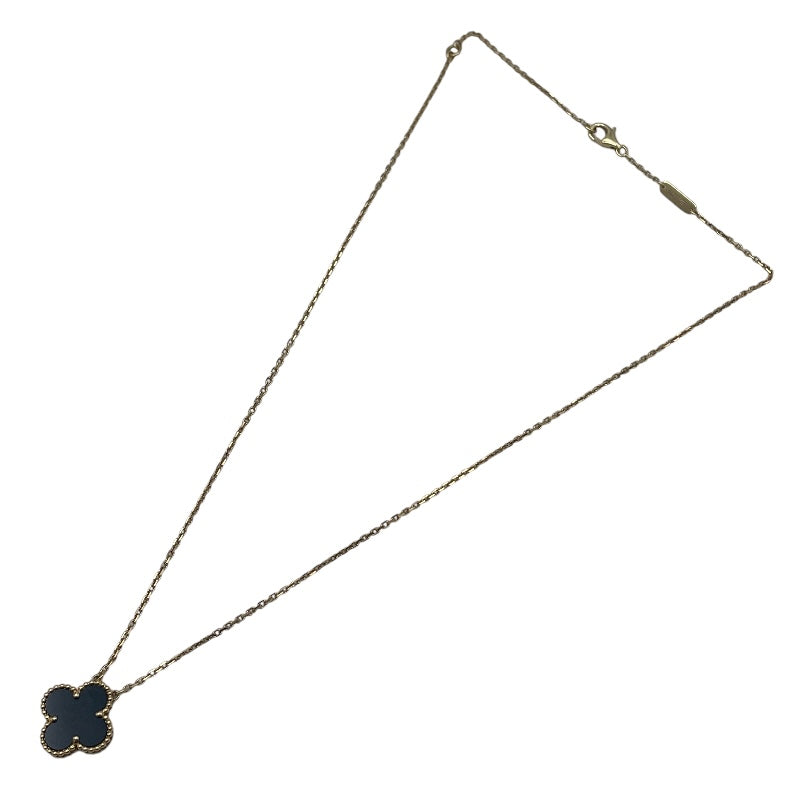 ヴァンクリーフ＆アーペル Van Cleef & Arpels ヴィンテージアルハンブラネックレス ゴールド Au750 オンキス ジュエリー