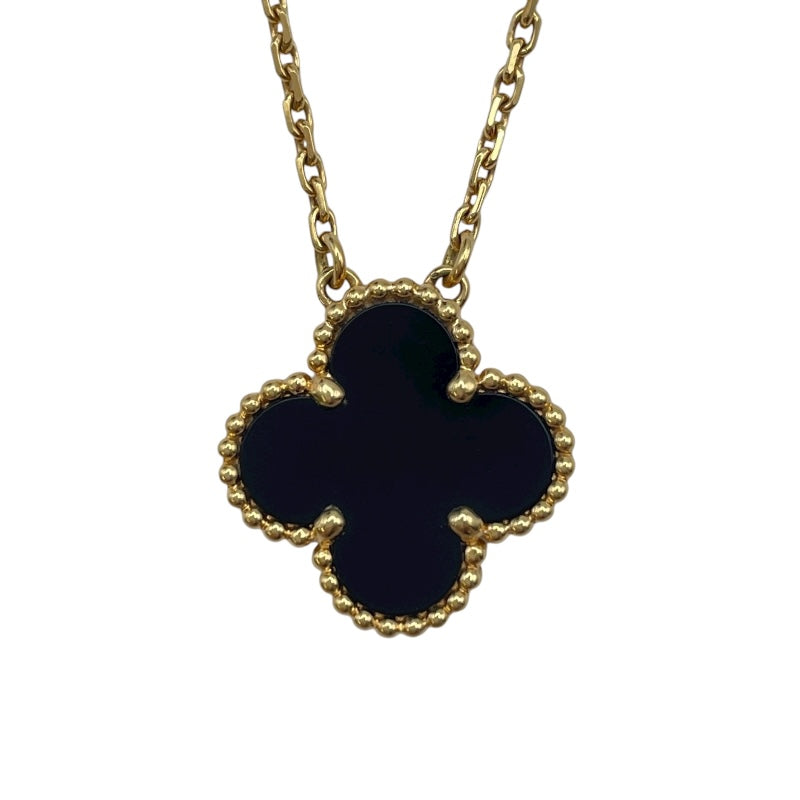 ヴァンクリーフ＆アーペル Van Cleef & Arpels ヴィンテージアルハンブラネックレス ゴールド Au750 オンキス ジュエリー