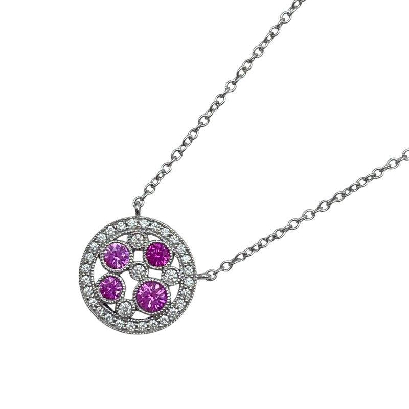 ティファニー TIFFANY＆CO コブルストーンネックレス プラチナ Pt950 ジュエリー
